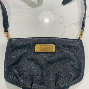 Marc By Marc Jacobs Black Crossbody Bag with Gold Accents